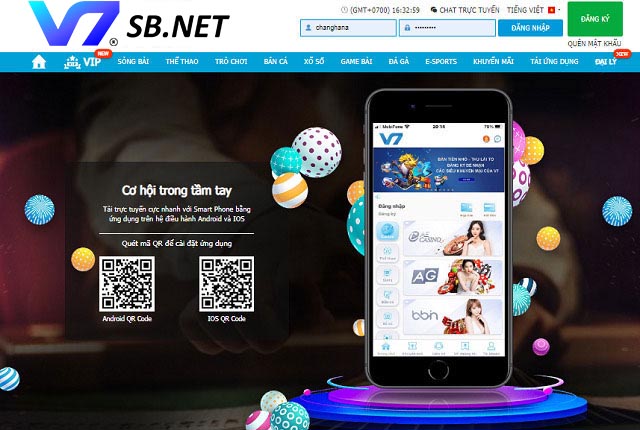 Cách tải app V7SB về điện thoại di động