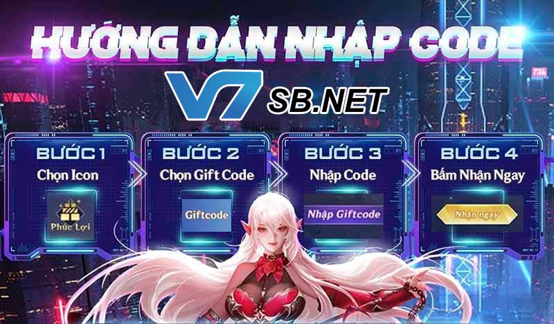 Chia sẻ các bước nhập code siêu khủng tại V7SB